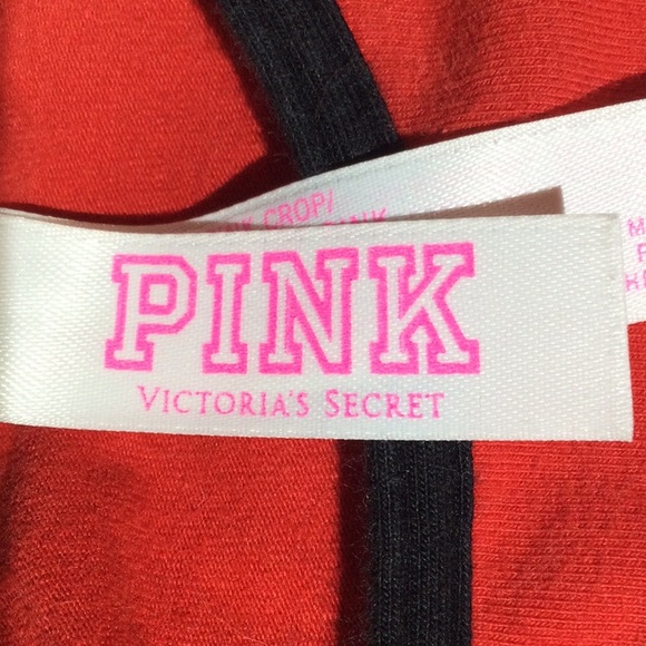 Pink Victoria Secret Red Sports Athletic Bra - White, Pink Logo W/ Black Trim  S - Picture 5 of 7